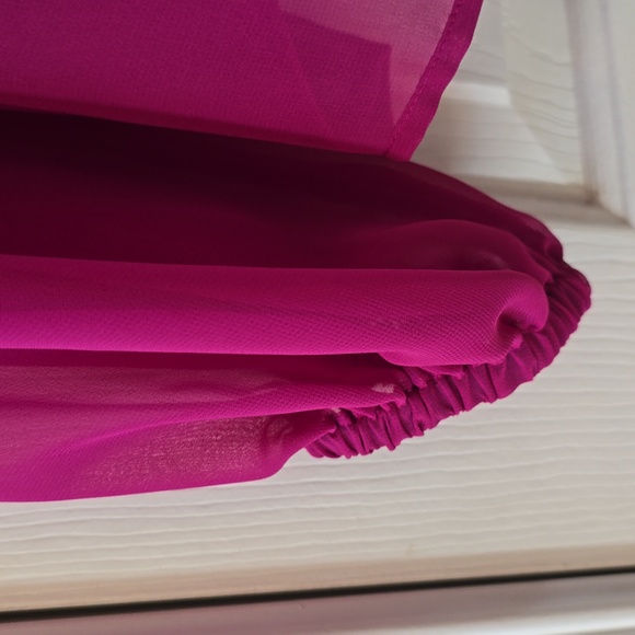 BOLD ELEMENTS BRAND WOMEN'S ROSE COLORED BLOUSE WITH ATTACHED CAMI SIZE SMALL - Picture 7 of 16